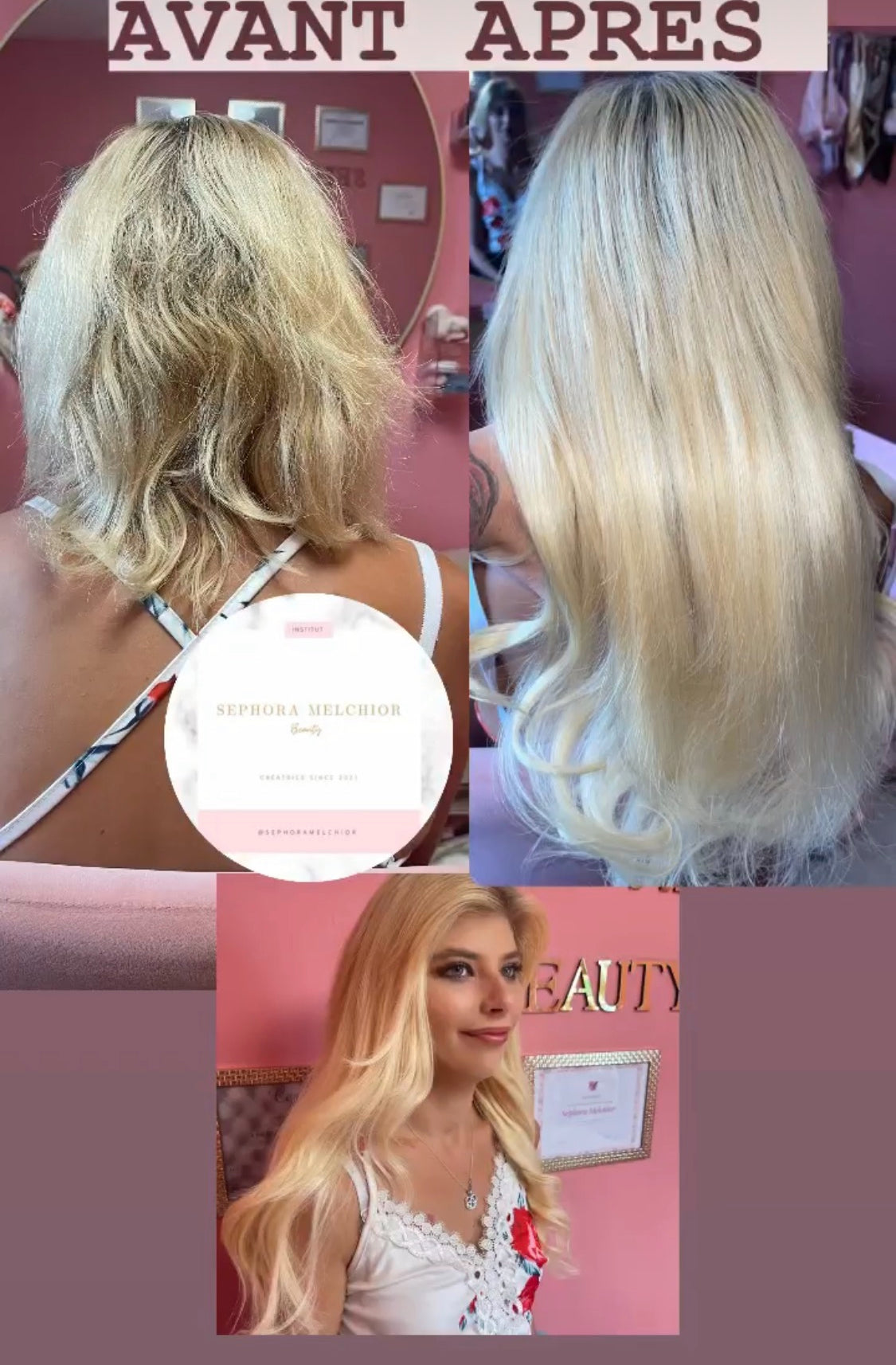 Extension de cheveux kératine ricin Calais - Extension de cheveux Sephora melchior beauty